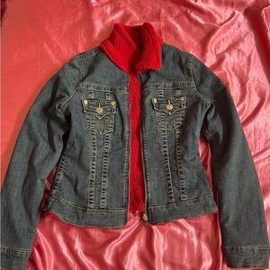 Like New reversible, true religion, jeans jacket